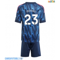Camisa de time de futebol Arsenal Mikel Merino #23 Replicas 2º Equipamento Infantil 2025-26 Manga Curta (+ Calças curtas)